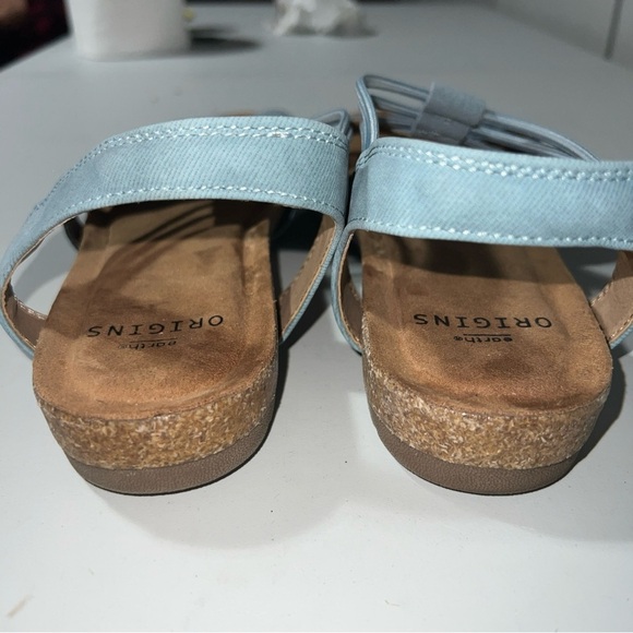 Earth Origins Leather Sling-Back Sandals Laney Moroccan Blue size 8.5M - Picture 4 of 11